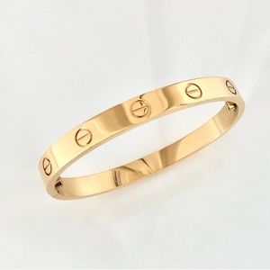 Gold Screw Bracelet Cuff Classic Model